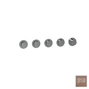 Almar Push Round Термостат для душа, внешняя часть на 4 потребителя, цвет: 316 PVD brushed copper E180440.CO316