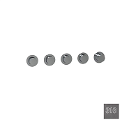 Almar Push Round Термостат для душа, внешняя часть на 4 потребителя, цвет: 316 brushed gun metal E180440.GM316