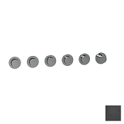 Almar Push Round Термостат для душа, внешняя часть на 5 потребит., цвет: brushed absolute black E180441.AB