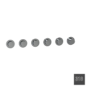 Almar Push Round Термостат для душа, внешняя часть, 5 потребит, цвет: 316 brushed absolute black E180441.AB316