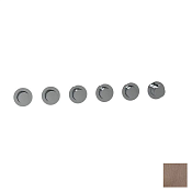 Almar Push Round Термостат для душа, внешняя часть на 5 потребителей, цвет: PVD brushed copper E180441.CO