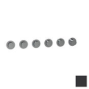 Almar Push Round Термостат для душа, внешняя часть на 5 потребителей, цвет: matt black E180441.MB