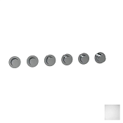 Almar Push Round Термостат для душа, внешняя часть на 5 потребителей, цвет: matt white E180441.MW