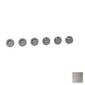 Almar Push Round Термостат для душа, внешняя часть на 5 потребителей, цвет: nickel brushed E180441.NB