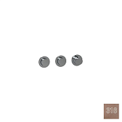 Almar Push Round Термостат для душа, внешняя часть на 2 потребителя, цвет: 316 PVD brushed copper E180442.CO316