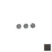 Almar Push Round Термостат для душа, внешняя часть на 2 потребителя, цвет: polished deep black E180442.DB