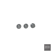 Almar Push Round Термостат для душа, внешняя часть на 2 потребителя, цвет: 316 brushed gun metal E180442.GM316