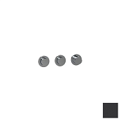 Almar Push Round Термостат для душа, внешняя часть на 2 потребителя, цвет: matt black E180442.MB