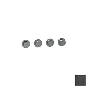 Almar Push Round Термостат для душа, внешняя часть на 3 потребителя, цвет: brushed absolute black E180443.AB