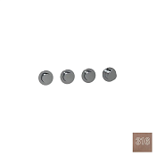 Almar Push Round Термостат для душа, внешняя часть на 3 потребителя, цвет: 316 PVD brushed copper E180443.CO316