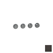 Almar Push Round Термостат для душа, внешняя часть на 3 потребителя, цвет: polished deep black E180443.DB