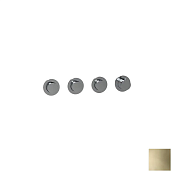 Almar Push Round Термостат для душа, внешняя часть на 3 потребителя, цвет: PVD polished gold E180443.GO