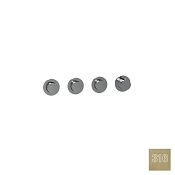 Almar Push Round Термостат для душа, внешняя часть на 3 потребителя, цвет: 316 brushed high brass E180443.HB316