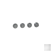 Almar Push Round Термостат для душа, внешняя часть на 3 потребителя, цвет: matt white E180443.MW