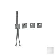 Almar Push Square Термостат для душа, внешняя часть на 2 потребителя, цвет: matt white E180483.MW