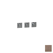 Almar Push Square Термостат для душа, внешняя часть на 2 потребителя, цвет: PVD brushed copper E180492.CO