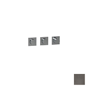 Almar Push Square Термостат для душа, внешняя часть на 2 потребителя, цвет: PVD brushed gun metal E180492.GM