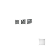 Almar Push Square Термостат для душа, внешняя часть на 2 потребителя, цвет: matt white E180492.MW