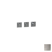 Almar Push Square Термостат для душа, внешняя часть на 2 потребителя, цвет: nickel brushed E180492.NB