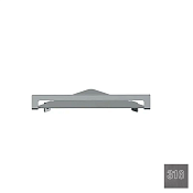 Almar Accessories Полка угловая 21,6х21,6 см, цвет: 316 PVD brushed gun metal E300002.GM316