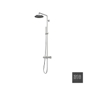 Almar Round Душевая система с термостат. смесителем, верхний душ, цвет: 316 brushed absolute black E405001.AB316