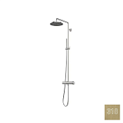 Almar Round Душевая система с термостат. смес., верхний и ручной душ, цвет: 316 brushed high brass E405001.HB316