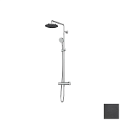 Almar Velvet Душевая колонна термостат: верхний и ручной душ, 1 режим, цвет: brushed absolute black E405002.AB