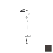 Almar Velvet Душевая колонна термостат: верхний и ручной душ, 1 вид струи, цвет: polished deep black E405002.DB