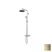 Almar Velvet Душевая колонна термостат: верхний и ручной душ, 1 вид струи, цвет: PVD polished gold E405002.GO