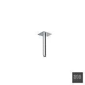 Almar Square Кронштейн для верхнего душа потол. 10 см, цвет: 316 PVD brushed absolute black E021100.AB316