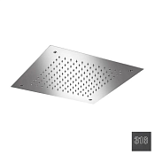 Almar Square 380 Потолочный душ 38х38 см, встраиваемый, 1 режим, цвет: 316 brushed absolute black E044046.AB316