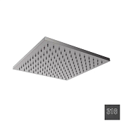 Almar Square Верхний душ без кронштейна 30,3х30,3 см, 1 режим, цвет: 316 PVD brushed absolute black E044069.AB316