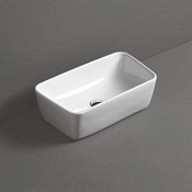 Simas Degrade Раковина чаша 52х32 см, без перелива и отверстия под смеситель, цвет: белый глянцевый DE10bi