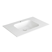 Simas Wave Раковина подвесная 80х51 см, без перелива, 1 отверстие под смеситель, цвет: белый глянц. WA80 bi*1