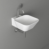 Simas Wave Раковина подвесная 35,5х43 см, без перелива, 1 отвер. под смеситель, цвет: белый глянц. WA07 bi*1