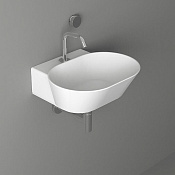 Simas Wave Раковина подвесная 48х43 см, без перелива, 1 отверстие под смеситель, цвет: белый глянц. WA06 bi*1