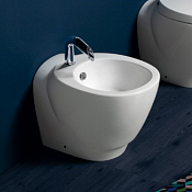 Simas Bohemien Биде напольное 36х53,5 см c 1 отверстием под смеситель и переливом, цвет: белый глянц BO04bi*1