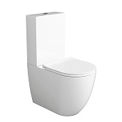 Simas Vignoni Чаша для унитаза моноблок 37х62 см, универсальный слив, цвет: белый глянцевый VI07bi