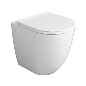 Simas Vignoni Унитаз напольный "XS" 37х48 см, без крышки-сиденья, цвет: белый глянцевый VI26bi