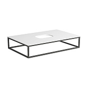 Simas Folio Подвесная структура 80x51xh15 см, для керамической столешницы FO08, цвет: черный матовый FOSS80