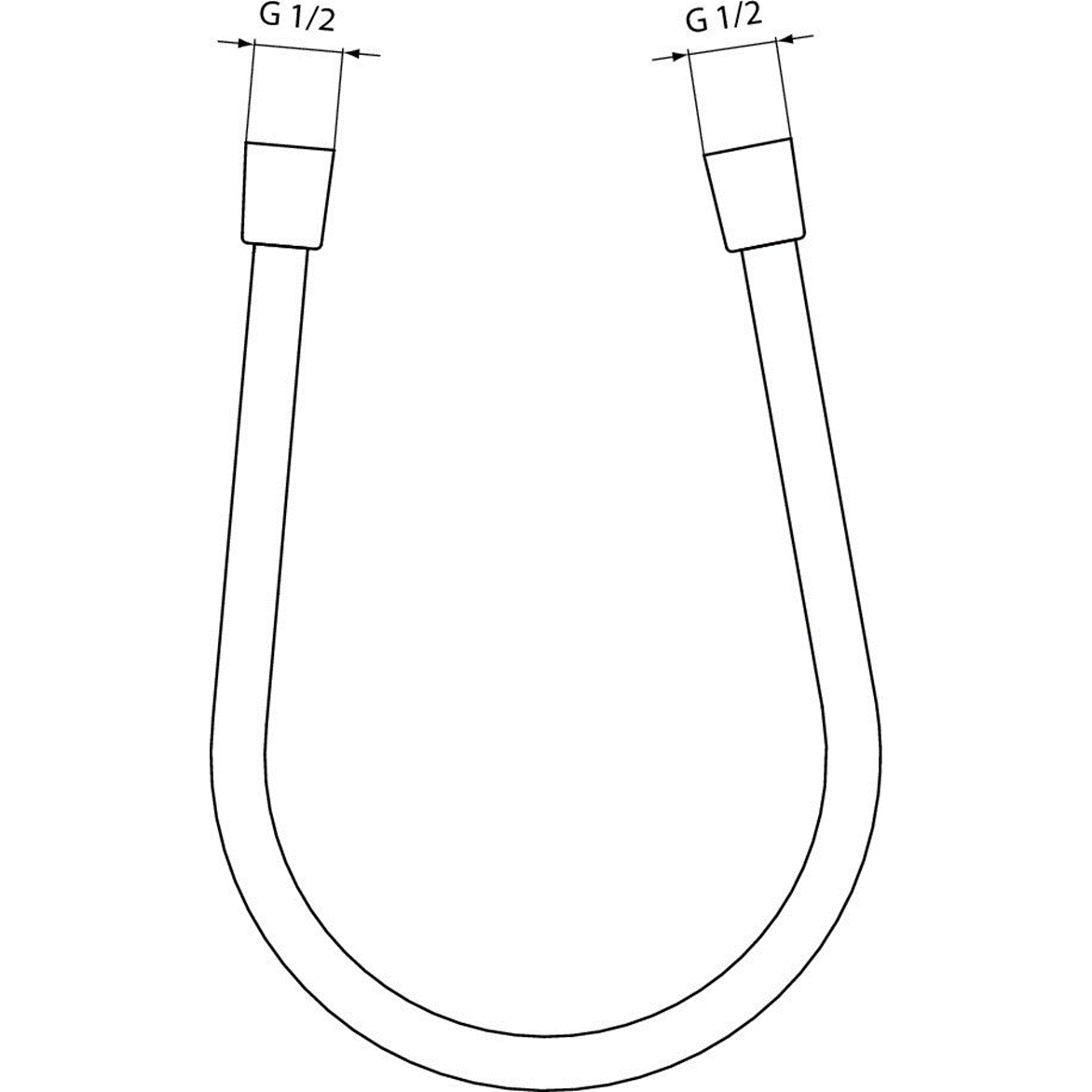 Ideal Standard Idealrain Душевой шланг 125 см, цвет: silk black A3306XG