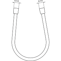 Ideal Standard Idealrain Душевой шланг 125 см, цвет: silk black A3306XG