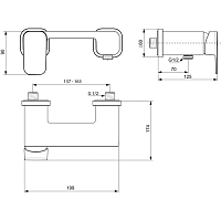 Ideal Standard Tonic II Смеситель для душа, цвет: chrome A6337AA