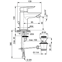 Ideal Standard Tesi Смеситель для биде, цвет: chrome A6579AA