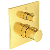 Ideal Standard Ceratherm C100 Термостат для душа втраиваемый, внешняя часть, цвет: brushed gold A6956A2
