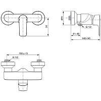 Ideal Standard Connect Air Смеситель для душа, цвет: chrome A7032AA