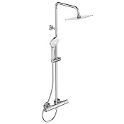Ideal Standard Ceratherm T100 Душевая стойка: термостат, верхний душ, лейка, штанга, цвет: chrome A7240AA