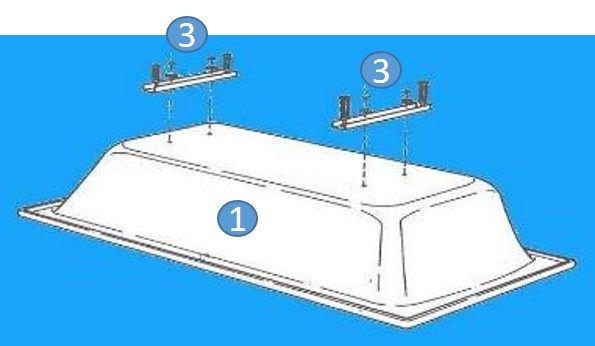 Ideal Standard Sirius Ножки универсальные для встраиваемых акриловых ванн B156467