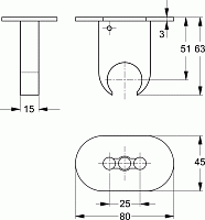 Ideal Standard Idealrain Pro Держатель для душа, цвет: chrome B9846AA