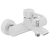 Ideal Standard Ceraline Смеситель для ванны и душа, излив 17,5 см, цвет: matt-white/chrome BC199U5